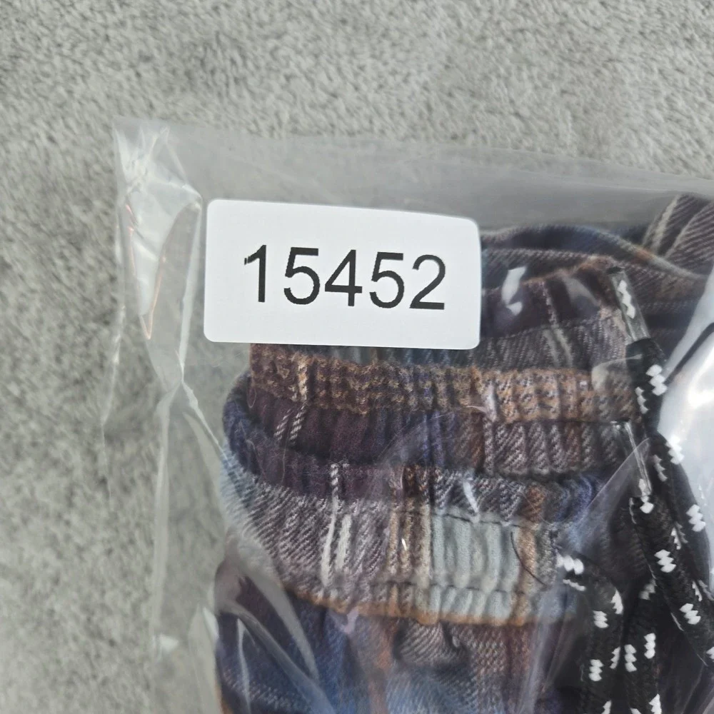 Fifty7 By Jacks Surfboards Shorts Mens Small 26x7 Blue‎ Burgundy Plaid Flannel